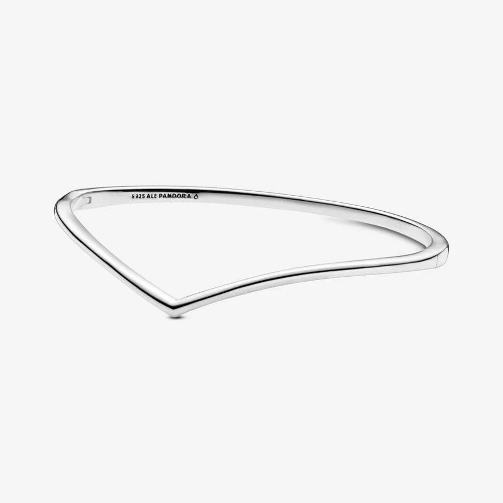 Pandora Wishbone Silver Bangle 597791-1